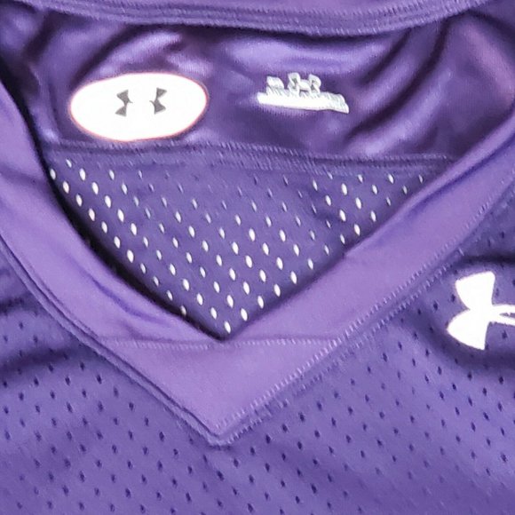Under Armour Football Purple Practice Mesh Jersey Shirt XXXL - Picture 3 of 8